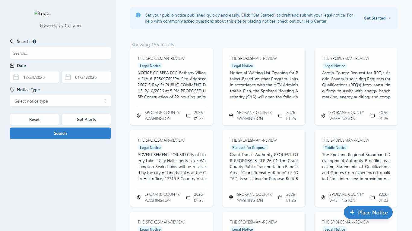 Public Notices The Spokesman-Review